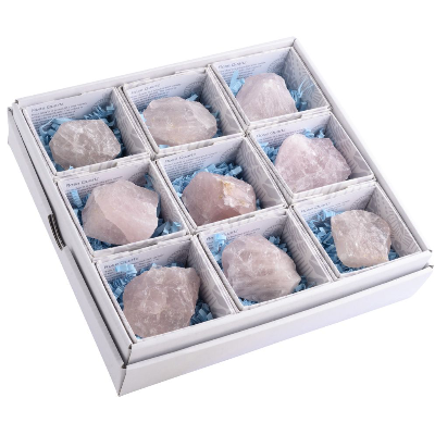 Rose Quartz Rough- Gift Boxed