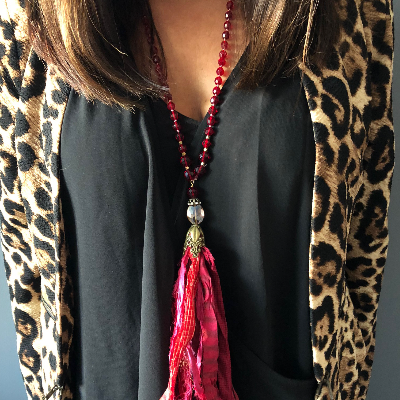 Boho Sari Silk Necklaces