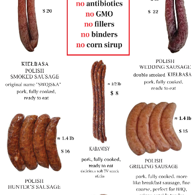 Smoked Hunter Style Sausage - Kielbasa Mysliwska