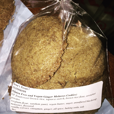 Gf & Vegan Ginger Molasses Cookies
