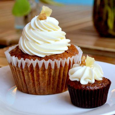 Carrot Pineapple Coconut Cupcakes