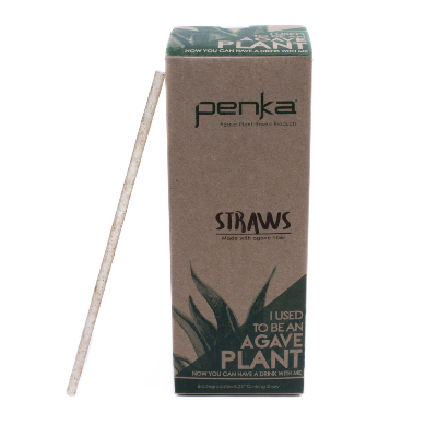 Agave Fiber Drinking Straws Unwrapped & Biodegradable - 150 Count