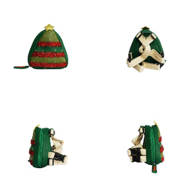 Ruffsack Handmade Dog Backpack With Harness – Christmas Pine