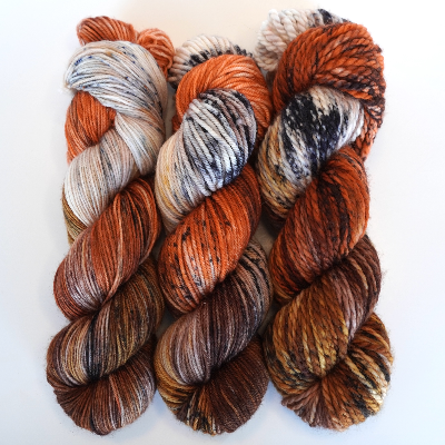 Autumn Mocha Hand Dyed Yarn