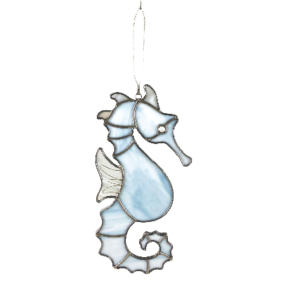 Stained Glass Seahorse Suncatcher