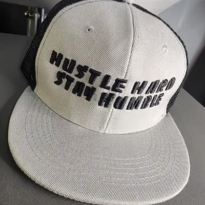 3d Puff #Girlboss, Hustle Hard And Stay Humble Embroidery Hats