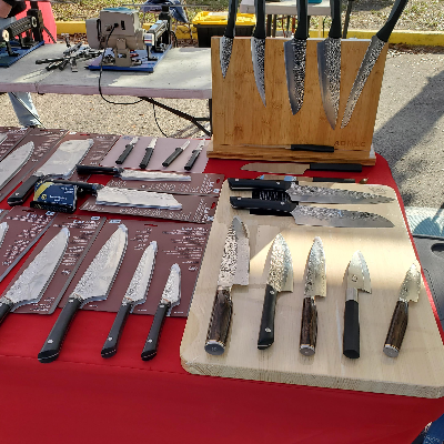 Shun, Kai , Rhineland, And Rada Cutlery Along With Many Sporting Knives.