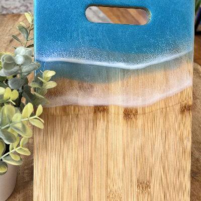 Ocean-Inspired Medium Bamboo Board