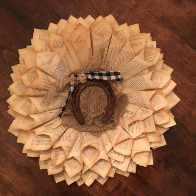 Handmade Book And Music Sheet Wreaths