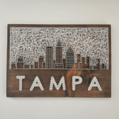 Tampa Deco Skyline W/ Random String Pattern