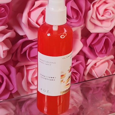 Strawberry Shortcake Body & Hair Spray. 4 Oz Handmade Moisturizing Hair And Body Mist.  Alcohol Free! Room Freshener.