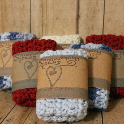 Crochet Cotton Washcloths & Soap Sweaters