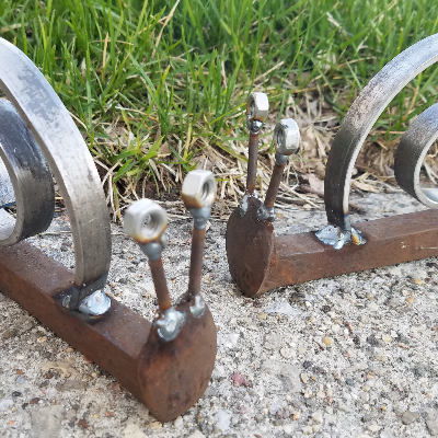 Horseshoes, Rebar, And Barbed Wire