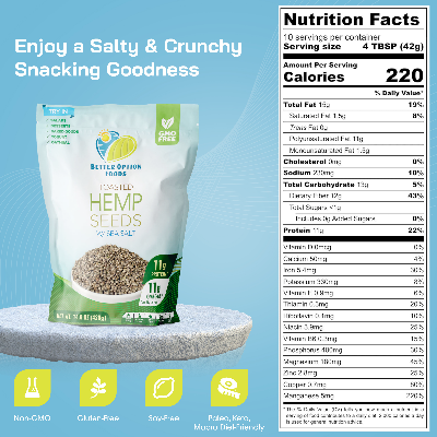 Toasted Hemp Seeds W/ Sea Salt