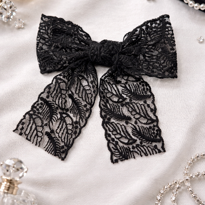 Black Lace Hair Clip