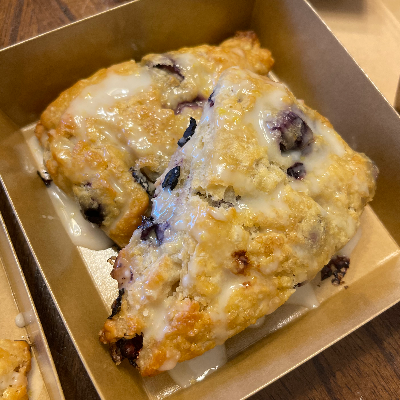 Sourdough Lemon Blueberry Scones