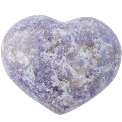 Lepidolite Heart