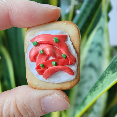 Handcrafted Toast Magnets - Kitchen Decor - Polymer Clay Crafts