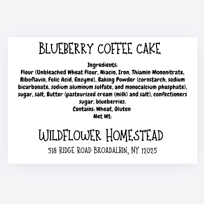 Blueberry Coffee Cake