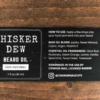 Whisker Dew Beard Oil