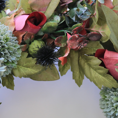 Indigo Harvest Fall Front Door Wreath