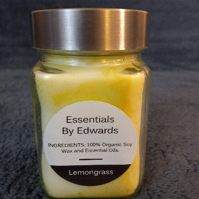 Lemongrass Scented Soy Wax Candle