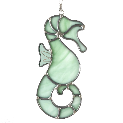 Stained Glass Small Seahorse Suncatcher