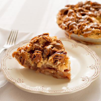 Apple Crumb With Caramel And Pecans