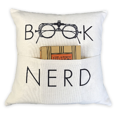 Book Nerd Pocket Pillow Cover