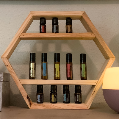 Medium Hexagon outlet Essential Oil Shelf