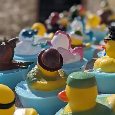 Rubber Duckie Swimmer Suds Soap Bar