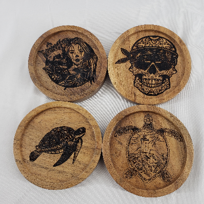 Wooden Round Coasters