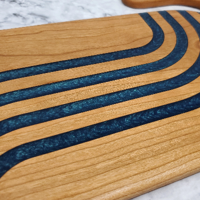 Wood And Resin Charcuterie Board