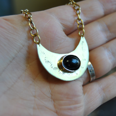 Brass Teardrop Hoops