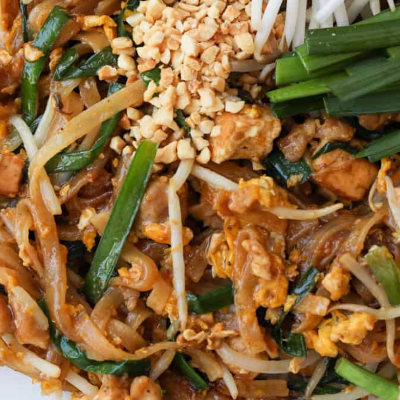 Vegan Crispy Tofu Pad Thai