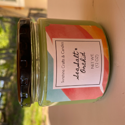 12 Oz Sea Salt And Orchid Candle