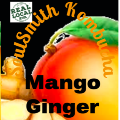 Soulsmith Mango Ginger Kombucha 32 Oz.