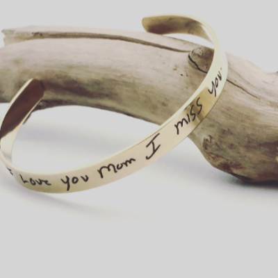 Custom Handwritten Cuff Bracelet