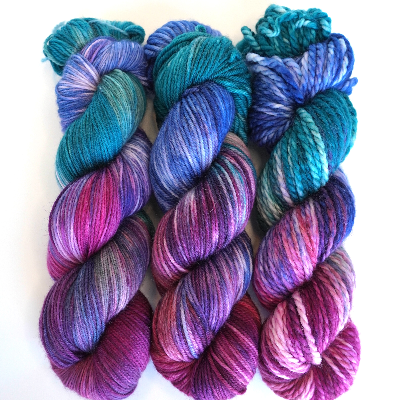 Winter Aurora Hand Dyed Yarn