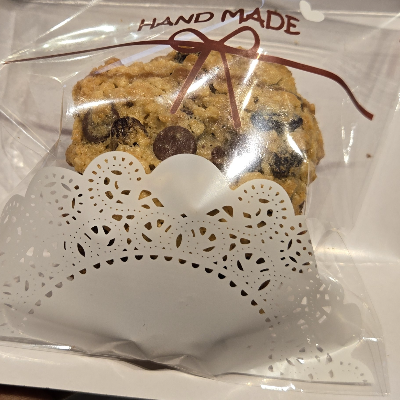 Oat Cookies With Choc. Chips & Raisins