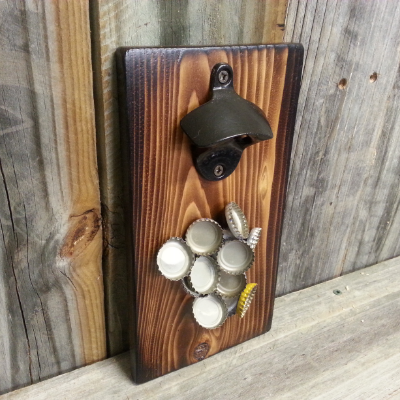 Bottle Opener With Magnetic Cap Catch