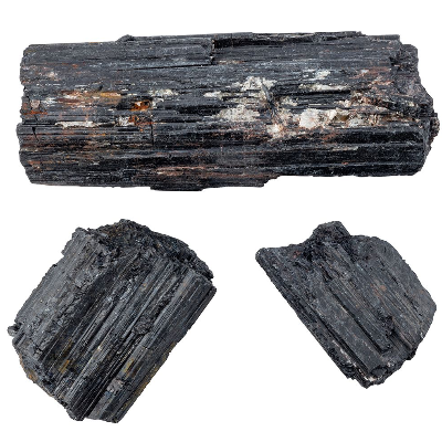 Black Tourmaline Rough- Small