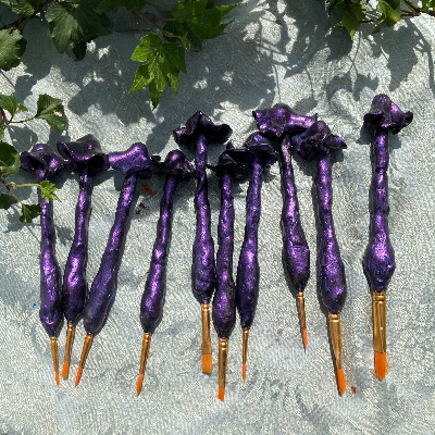 Sculpted Mushroom Paint Brushes