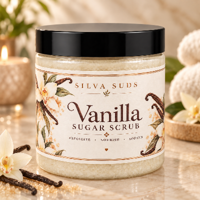 4oz Jar - Foaming Sugar Scrub And Body Wash