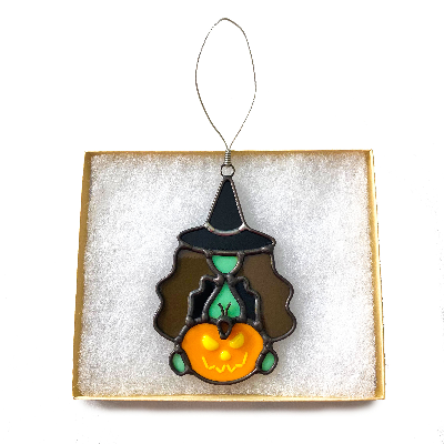 Stained Glass Witchy Woman Ornament