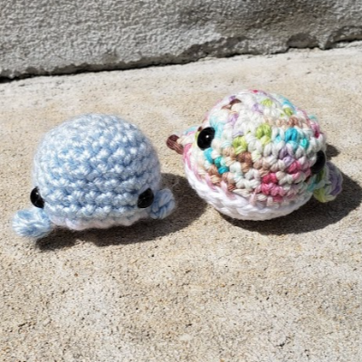 Crochet Small Pocket Whales