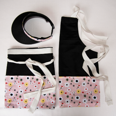 Visor & Apron, Mother And Daughter Set