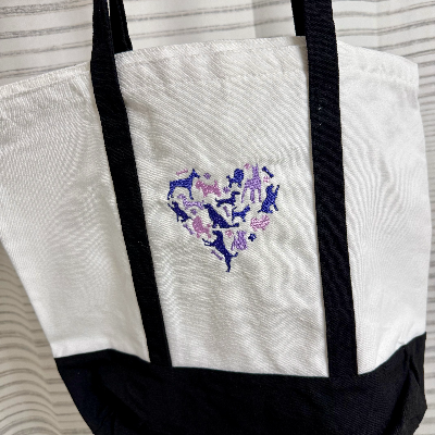 Pet Themed Embroidered Totes