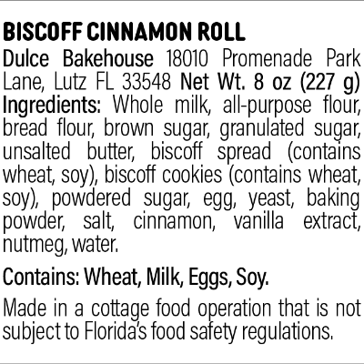 Biscoff Cinnamon Roll
