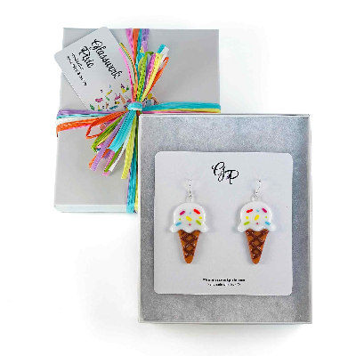 Xl Sweet Scoops | Ice Cream Statement Earrings